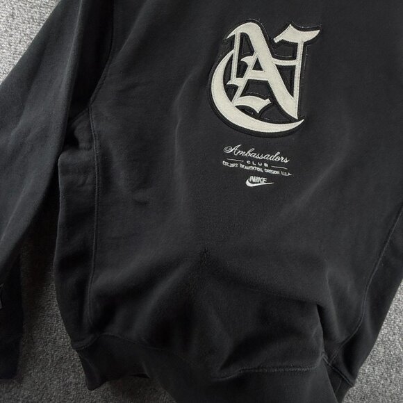 Nike Ambassadors Club Fleece Sweatshirt Sportswear Black Pullover Small Adult - Picture 8 of 14